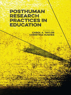 cover image of Posthuman Research Practices in Education